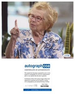 Ruth Westheimer signed photo 8x10 ACOA autographed sex therapist doctor RACC 3 - Picture 1 of 3