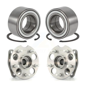 Front Rear Wheel Bearing & Hub Assembly Kit For 2008-2013 Toyota Highlander AWD - Picture 1 of 2
