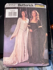 Renaissance costume sewing pattern No 3552 Cosplay UNCUT SIZE 6-22 Butterwick - Picture 1 of 4