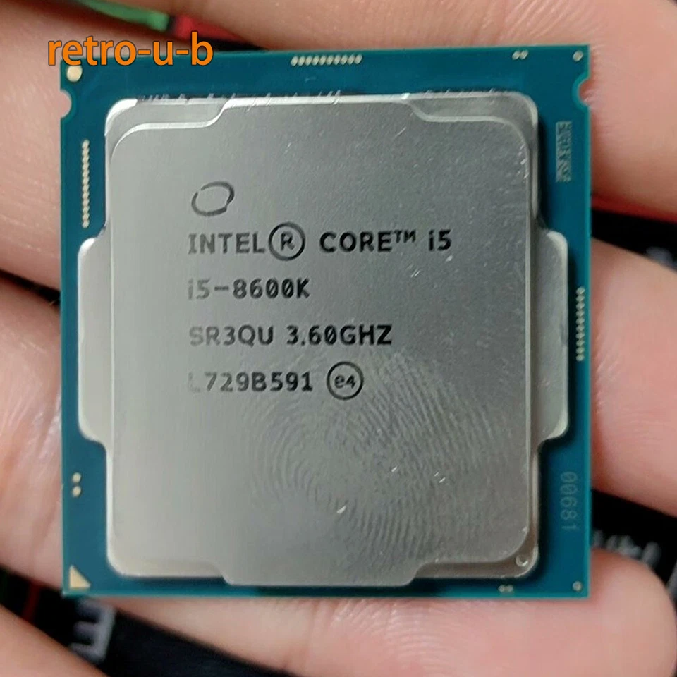 8Th Gen Intel Core i5 8600K  LGA 1151 CPU Processor 3.6 GHz Six-Core SR3QU - Image 1 of 1