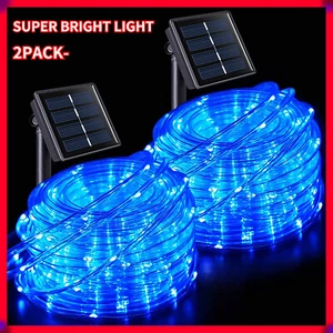 2X Solar Powered LED String Light Garden Path Yard Decor Lamp Outdoor Waterproof - Picture 1 of 37