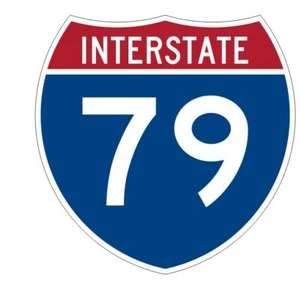 Interstate 79 Aufkleber Aufkleber Autobahnschild Straßenschild R927 - Bild 1 von 1
