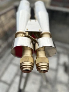 Naval Brass Binoculars on Folding Tripod | 15x80 Functional Collectible | 1920s - Picture 1 of 13