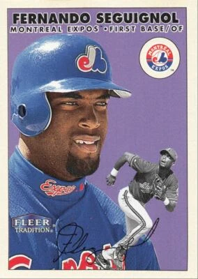 2000 Fleer Tradition Fernando Seguignol Montreal Expos #298 - Image 1 of 2
