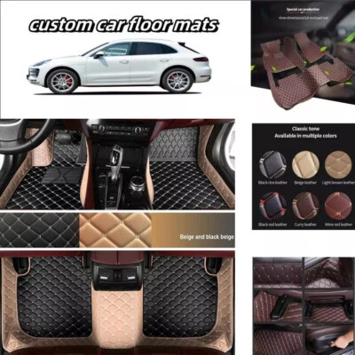 For Alfa Romeo Giulia Stelvio Waterproof Luxury Carpets Interior Car Floor Mats Foto 1 de 4