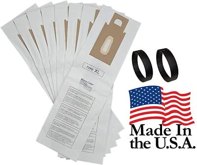 8 Allergen Bags for Oreck XL XL2 XL21Upright Vacuum Type CC + 2 Belts USA MADE - Image 1 of 3