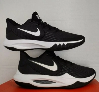 Para hombres EE. UU. Talla 13 - Nike Precision V - CW3403-003 "Caja Falta Tapa" Negro/Blanco Foto 1 de 4