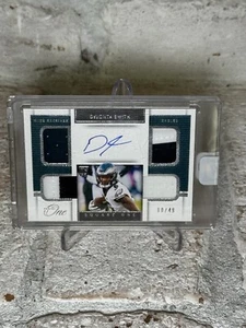 2021 Panini One Devonta Smith RPA Rookie RC Auto 3 Color Quad Patch /49 Sealed - Picture 1 of 9