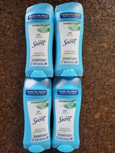 LOT Of 5 Secret SHOWER FRESH Invisible Solid Antiperspirant Deodorant 2.6 oz - Picture 1 of 3