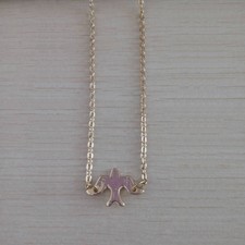 Simple Style Gold Plated Bird Necklace Clavicle Chains Lady Peace Dove Pendant
