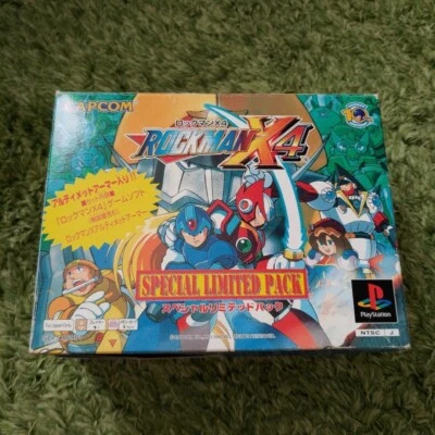 Megaman Rockman X4 Special Limited Pack mit Plastikmodell PS1 Playstation - JP - Bild 1 von 4