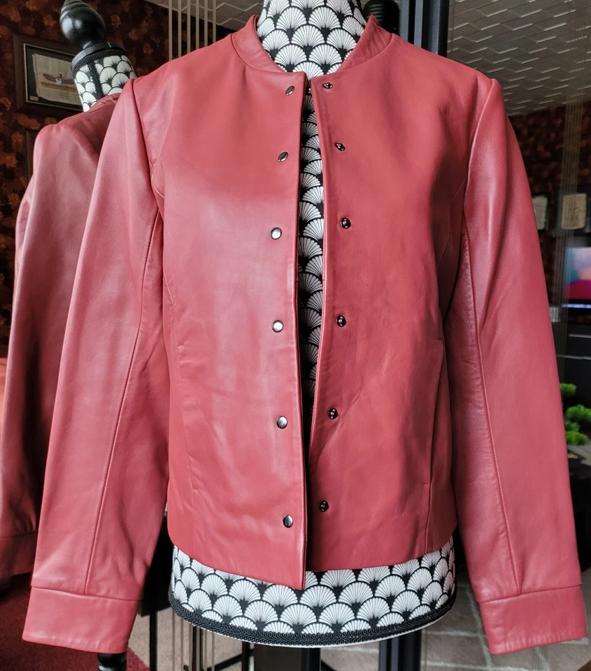 Veste en cuir véritable, TS - Comptoir des Cotonniers - Photo 1/4