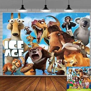 Ice Age Backdrop for Happy  Birthday Party Supplies Banner Background 7*5ft