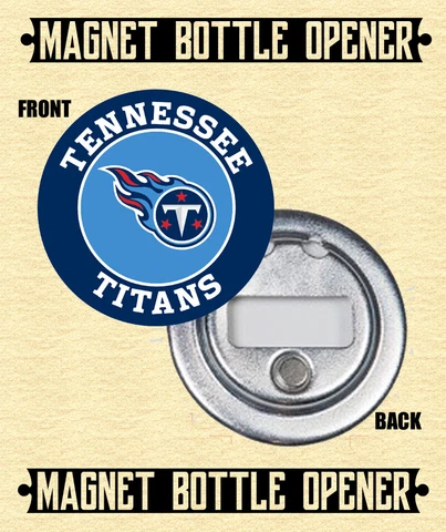 Tennessee Titans - Magnet Bottle Opener - Choose From 12 Designs Cover