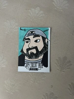 2023 UD Skybox Jay And Silent Bob Reboot Rich Molinelli Sketch 1/1 SILENT BOB - Image 1 of 3