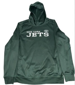 New York Jets Hoodie Boys XL Youth Nike Dri-Fit Pullover Green Sweatshirt - Picture 1 of 7