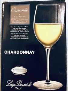 Juego de 3 copas de vino blanco suave Luigi Bormioli 12,75 oz titanio hechas en Italia - Imagen 1 de 3