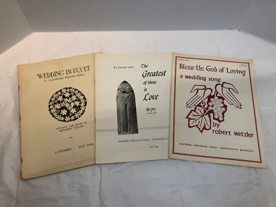 Винтажный свадебный нотный сборник песен - лот из 3 - Изображение 1 из 4