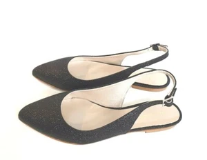 760) Pierre Darre Damen Slingpumps Pumps 37 38 39 Neu Italy Gold Schwarz - Bild 1 von 9