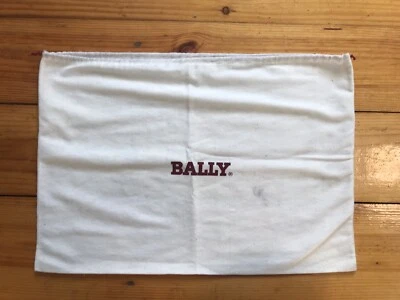 Bolsas femininas BALLY logotipo tom branco/borgonha capa de poeira bolsa de armazenamento 38x54 cm - Imagem 1 de 4