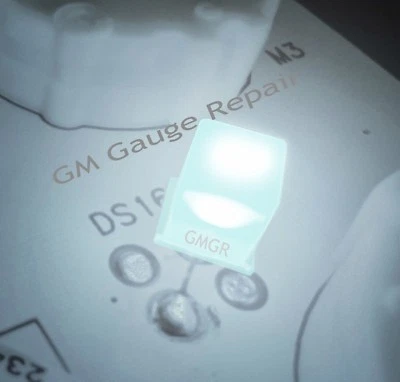 LED blancos de 12 voltios de 5 mm con resistencia GM panel de instrumentos grupos de medidores 100 quilates Foto 1 de 4