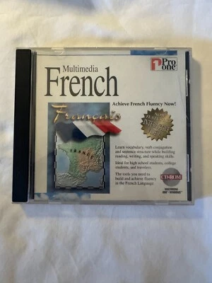 Multimedia French, PC, CD-ROM, Windows 95, (1996, Pro One) - Image 1 of 3