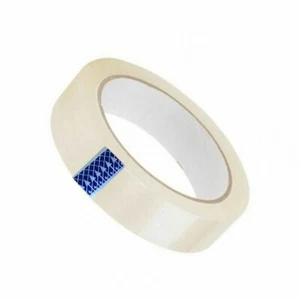 4x ROTOLO DI CLEAR 1 25MMx66M IMBALLAGGIO PACCO NASTRO SELLOTAPE CELLOTAPE - Foto 1 di 9