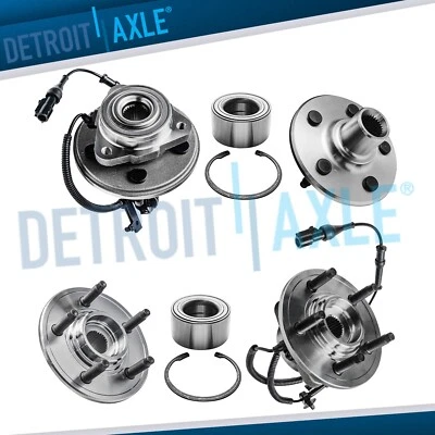 Front Rear Wheel Bearing Hubs for 2006 - 2010 Ford Explorer Mercury Mountaineer - Image 1 of 4