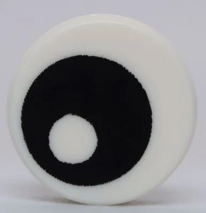 Lego 30x White Tile Round 1 x 1 with Black Eye with Pupil Pattern - Picture 1 of 1