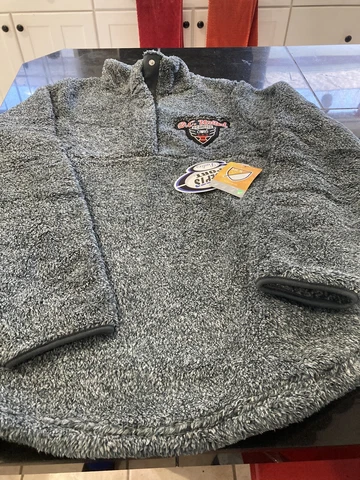 Women's MLS Gray D.C. United Sherpa TEDDY  Pullover Jacket TOP S SMALL NWT Cover