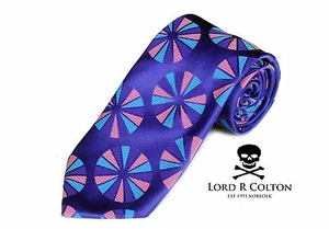 Lord R Colton Masterworks Tie - Parma Royal Purple & Pink Silk Necktie - New - Picture 1 of 3
