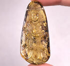 AMBER Crystal Kuan Yin - Carving, Gift, Home Decor, Healing Stones, 52676