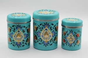 Creative Co-op Hand-painted Containers - Great Condition! Please see photos! - Picture 1 of 3