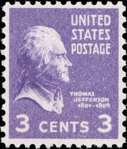 Scott#: 807 - Thomas Jefferson Single Stamp MNH OG -- Free Shipping -- - Image 1 of 1