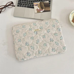 Cute Bow Floral Graphic Laptop Bag Tablet Sleeve Case 11 13 15 Inch For Lapt GF - Picture 1 of 24