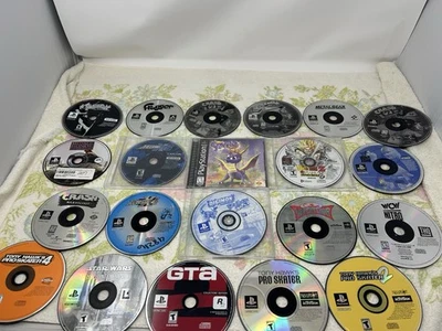 Sony PlayStation 1 PS1 Video Games Lot Of 21 Different Games Black Label READ - Image 1 of 4