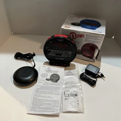 Sonic Bomb Extra Loud Alarm Clock Hot Pink with Bed Shaker Open Box Ships Quick - Image 1 of 4