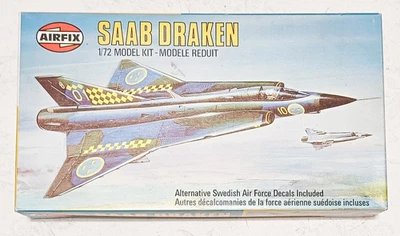 Airfix Saab Draken. Scala 1/72. Completo. Mint boxed. Rare - Immagine 1 di 3