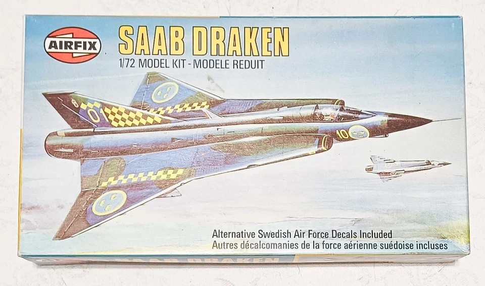 Airfix Saab Draken. Scala 1/72. Completo. Mint boxed. Rare - Immagine 1 di 3