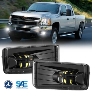 Pair LED Bumper Fog Lights Driving Lights For Chevy Silverado Suburban 2007-2014 - Foto 1 di 11