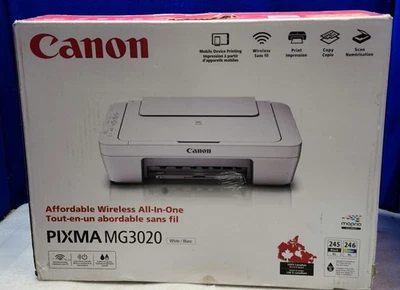 NEW! Canon PIXMA MG3020 Wireless All-in-One Inkjet Printer - Image 1 of 4