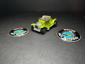 Hot Wheels Redlines 1968 Hot Heap lima EE. UU. con gris interior muy limpio con botón - Imagen 1 de 11