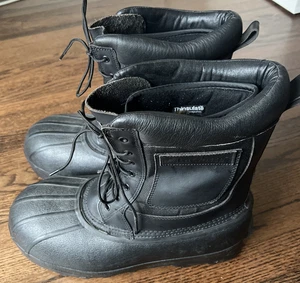 Isolierte Schneestiefel La Crosse Iceberg schwarz Größe 12 Eisangeln extreme Kälte - Bild 1 von 9