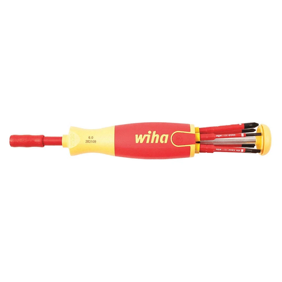 WIHA 28395 Multi-Bit Screwdriver, NumBits 7 53KF18 - Image 1 of 1