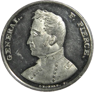 Alrededor de 1860 Franklin Pierce Restrike NGC MS 63 DPL por Leonard (035-5) - Imagen 1 de 4