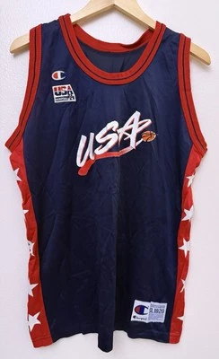 Camiseta deportiva de campeón del Dream Team de baloncesto de los Juegos Olímpicos de Estados Unidos juvenil XL 18-20 Foto 1 de 4