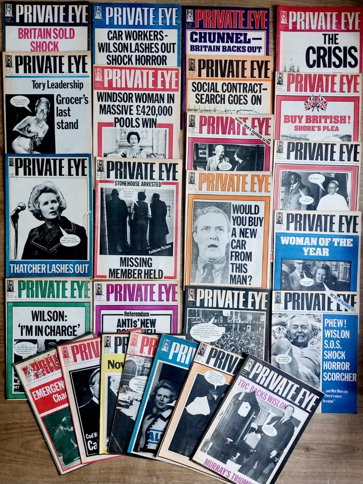 1975 PRIVATE EYE - Buy 2 Get 1 FREE - FREE POSTAGE - Channel Tunnel Thatcher Oil - Image 1 of 1