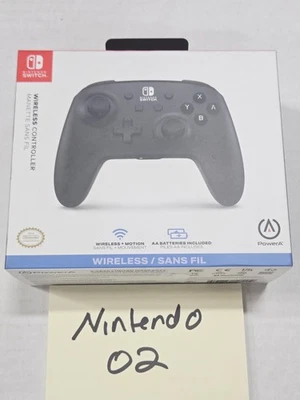 PowerA Wireless Controller Jet Black Nintendo Switch Motion Controls New In Box - Image 1 of 4
