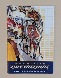 2014-15 Nashville Predators Hockey Pocket Schedule NHL 🏒🥅 - Picture 1 of 2