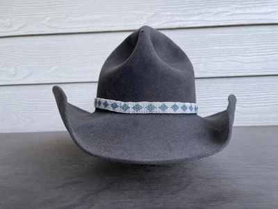 Sombrero de Vaquero Antiguo Antiguo Antiguo Oeste Robusto 7 1/8 Yellowstone Tom Mix Sam Elliot Foto 1 de 4